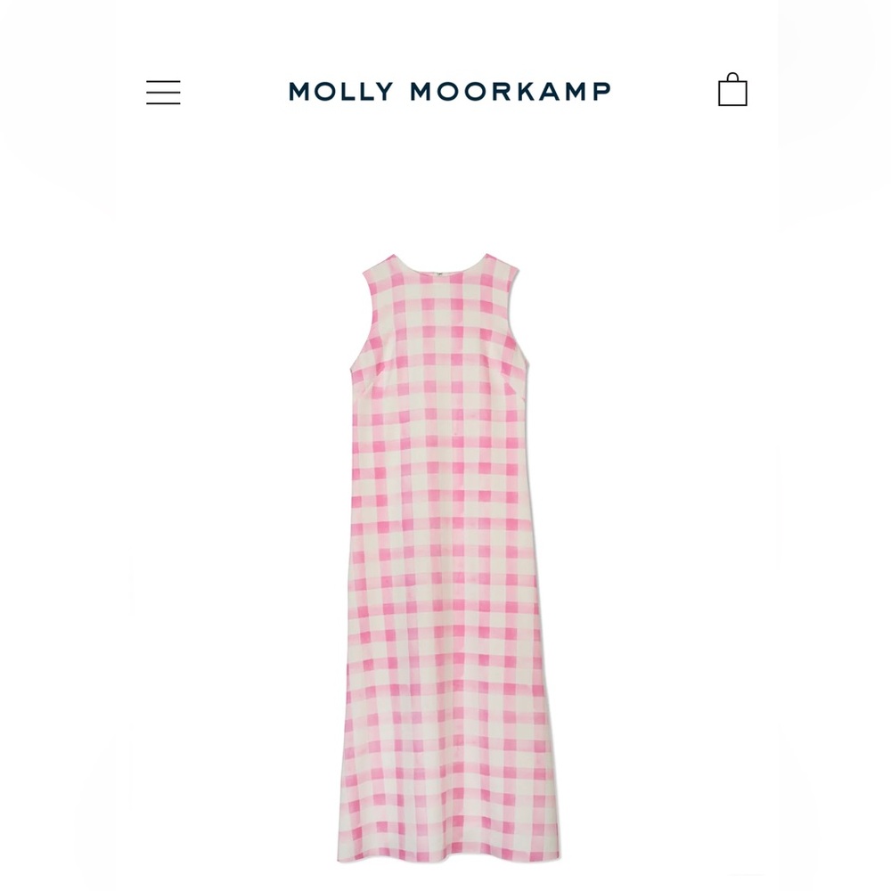 Molly Moorcamp Lorena pink gingham dress